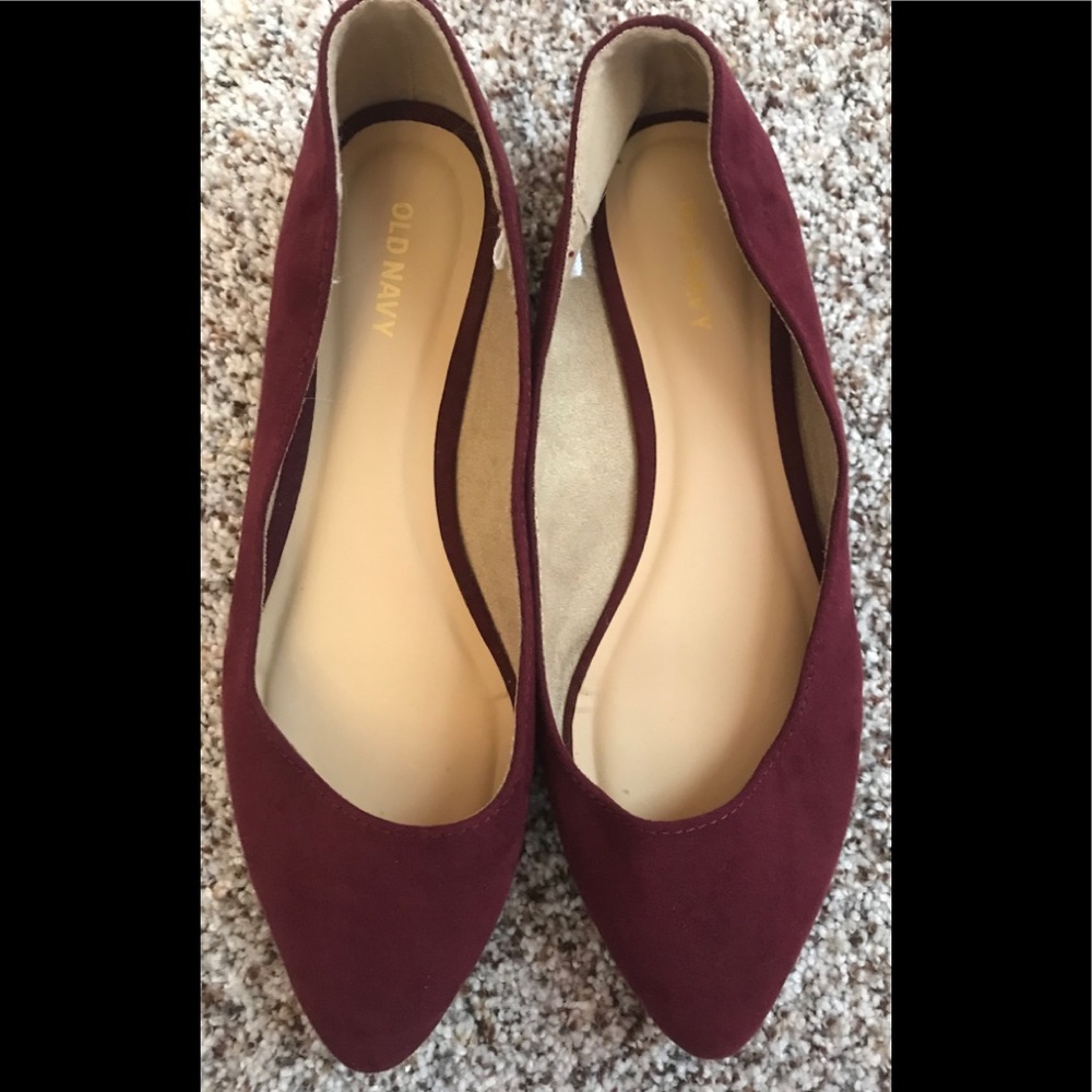 Old Navy Maroon flats SZ 7